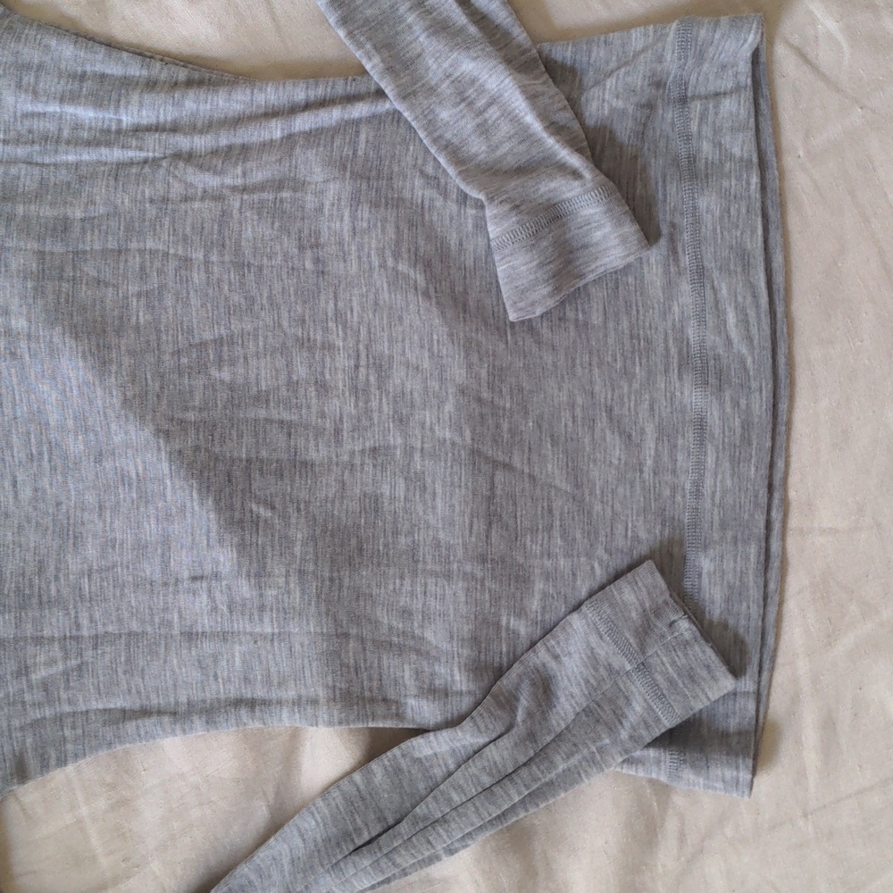 H&M 100% Merino wool turtleneck XS heather gray - Picture 3 of 5